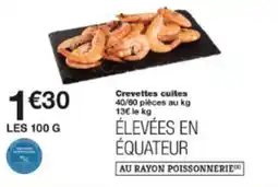 Monop' Crevettes cuites offre
