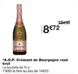 Monop' A.o.p. crémant de bourgogne rosé brut offre