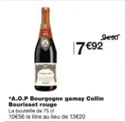 Monop' A.o.p bourgogne gamay collin bourisset rouge offre