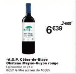 Monop' A.o.p. côtes-de-blaye château mayne-guyon rouge offre