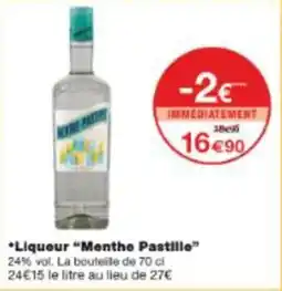 Monop' Liqueur menthe pastille offre