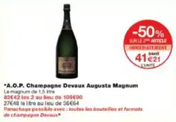 Monop' A.o.p. champagne devaux augusta magnum offre
