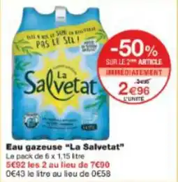 Monop' Eau gazeuse la salvetat offre
