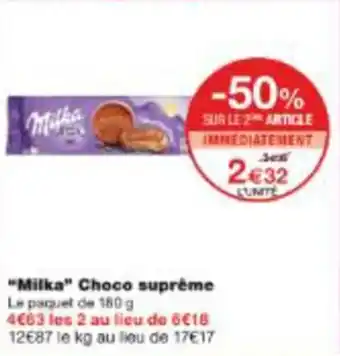 Monop' Milka choco suprême offre