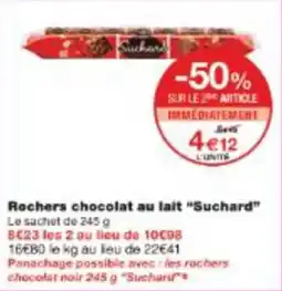 Monop' Rochers chocolat au lait suchard offre