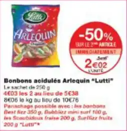 Monop' Bonbons acidulés arlequin lutti offre