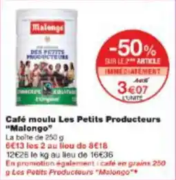 Monop' Café moulu les petits producteurs malongo offre