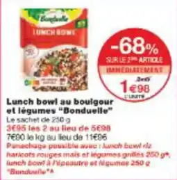 Monop' Lunch bowl au boulgour et légumes bonduelle offre