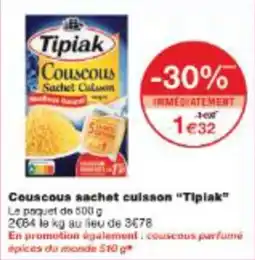 Monop' Couscous sachet culsson tipiak offre