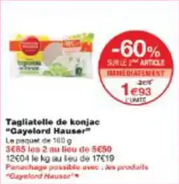 Monop' Tagliatelle de konjac cayelord hauser offre
