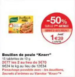 Monop' Bouillon de poule knorr offre