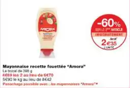 Monop' Mayonnaise recette fouettée amora offre