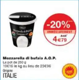 Monop' Mozzarella di bufala a.o.p. offre