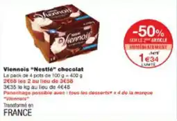 Monop' Viennois nestlé chocolat offre