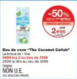 Monop' Eau de coco the coconut collab offre