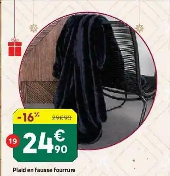 Plaid En Fausse Fourrure
