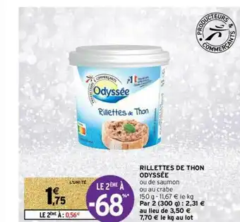 Intermarché Contact Rillettes De Thon Odyssée Le 2ème à -68% offre