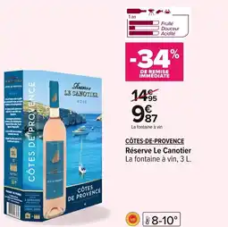 Carrefour CÔTES-DE-PROVENCE Réserve Le Canotier offre