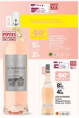 Carrefour I.G.P. CÔTES DE THAU Réserve de Monrouby Reflets de France offre