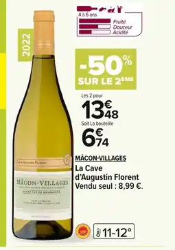 Carrefour MÂCON-VILLAGES d'Augustin Florent offre