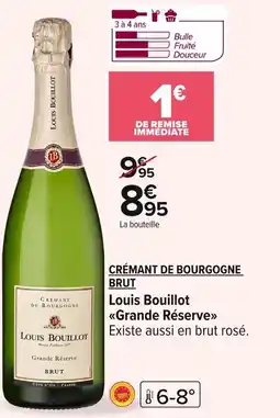 Carrefour CRÉMANT DE BOURGOGNE BRUT Louis Bouillot offre
