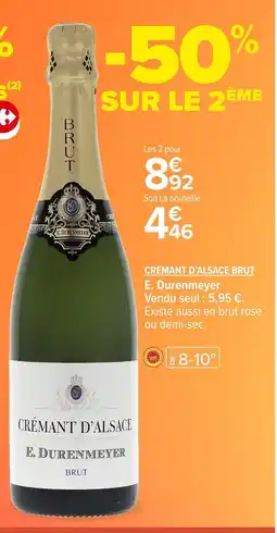 Carrefour CRÉMANT D'ALSACE E. Durenmeyer offre