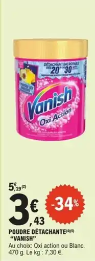 E.Leclerc Express "VANISH" Poudre détachante offre