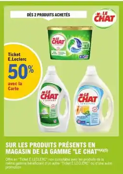 E.Leclerc Express "LE CHAT" Sur les produits présents en magasin de la gamme offre
