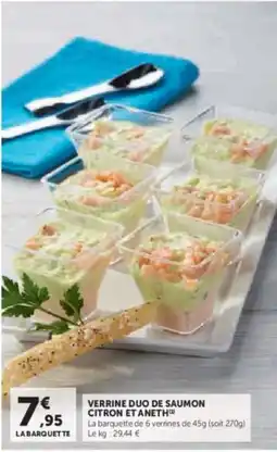 U Express Verrine duo de saumon citron et aneth offre