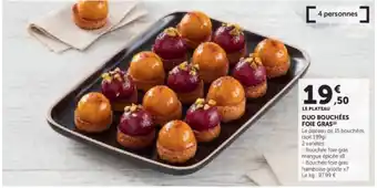 U Express Duo bouchées foie gras offre