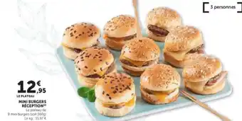 U Express Mini burgers réception offre