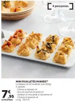 U Express Mini feuilletés paniers offre