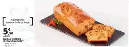 U Express Cake au chorizo et poivron rouge offre