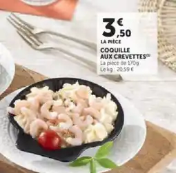 U Express Coquille aux crevettes offre