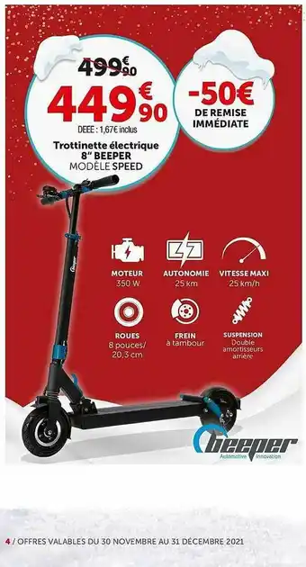 Roady Trottinette électrique 8 offre