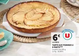 U Express Tarte aux pommes u 6 parts offre