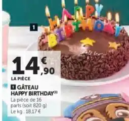 U Express Gâteau happy birthday offre
