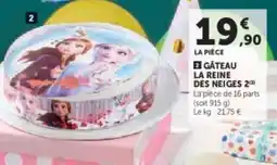 U Express Gâteau la reine des neiges 2 offre