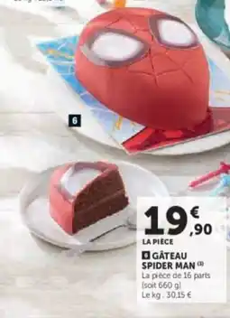 U Express Gâteau spider man offre