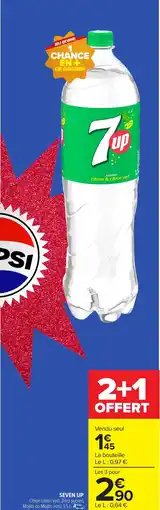 Carrefour Market SEVEN UP Citron citron vert, Zéro sucres offre