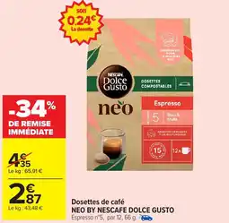 Carrefour Market NEO BY NESCAFE DOLCE GUSTO Doux & Fruité offre