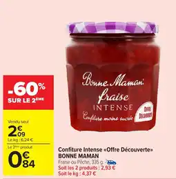 Carrefour Market BONNE MAMAN Confiture Intense «Offre Découverte»> offre