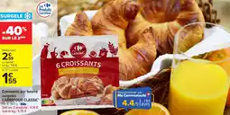 Carrefour Market CARREFOUR CLASSIC' Croissants pur beurre surgelés offre