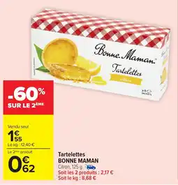 Carrefour Market BONNE MAMAN Tartelettes offre