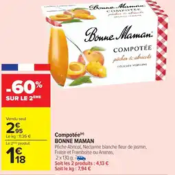 Carrefour Market BONNE MAMAN Compotée offre