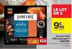 Carrefour Market LABEYRIE Saumon fumé «Offre Spéciale» offre