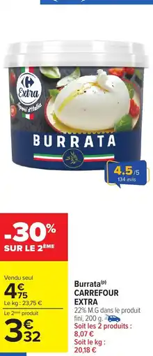 Carrefour Market CARREFOUR EXTRA Burrata offre