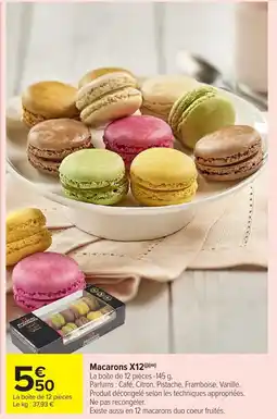 Carrefour Market Macarons X12 offre