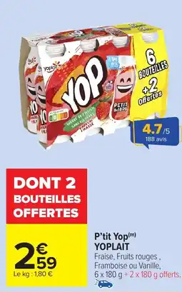 Carrefour Market YOPLAIT P'tit Yop offre