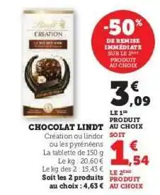 U Express LINDT Chocolat offre